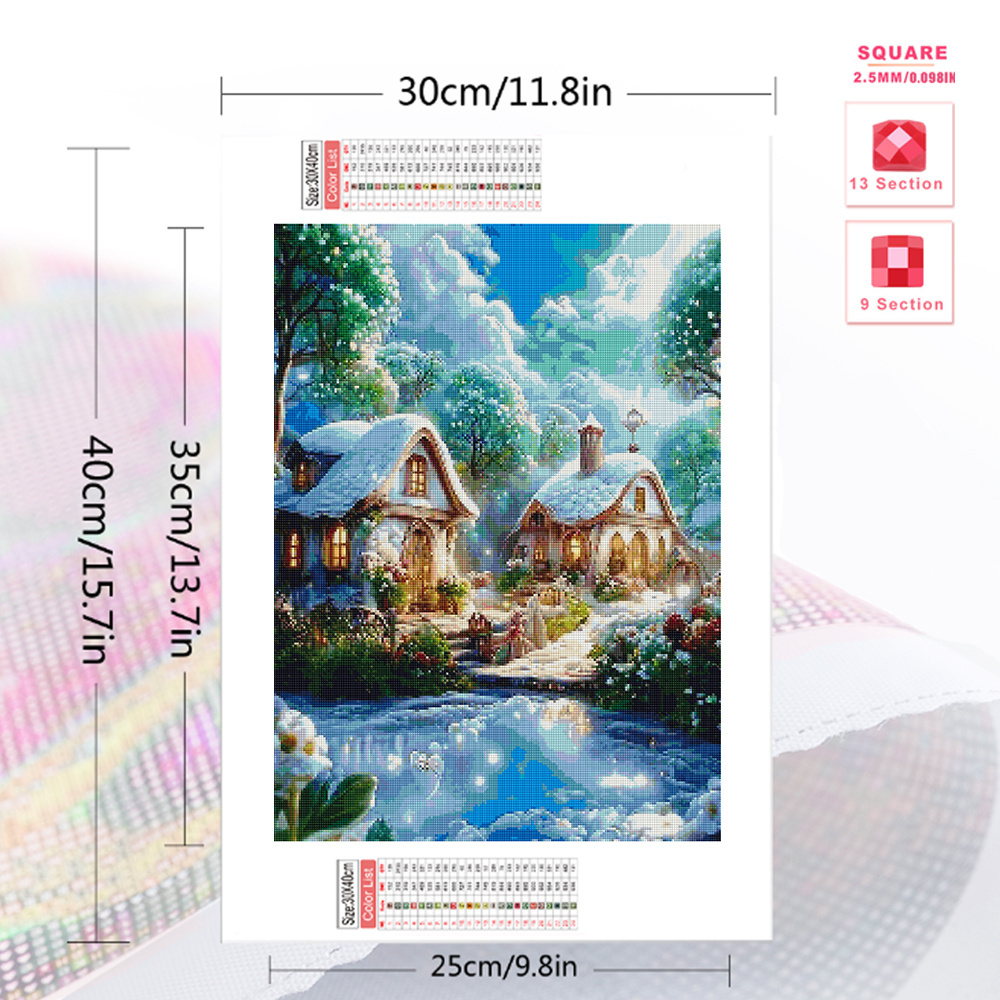 Momoart lukisan berlian Rumah  - Photo Mosaic Print ulasan dan harga
