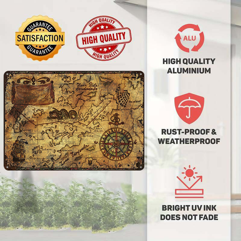 Peta Dunia Vintage Cetak Poste - Custom Map Poster ulasan dan harga